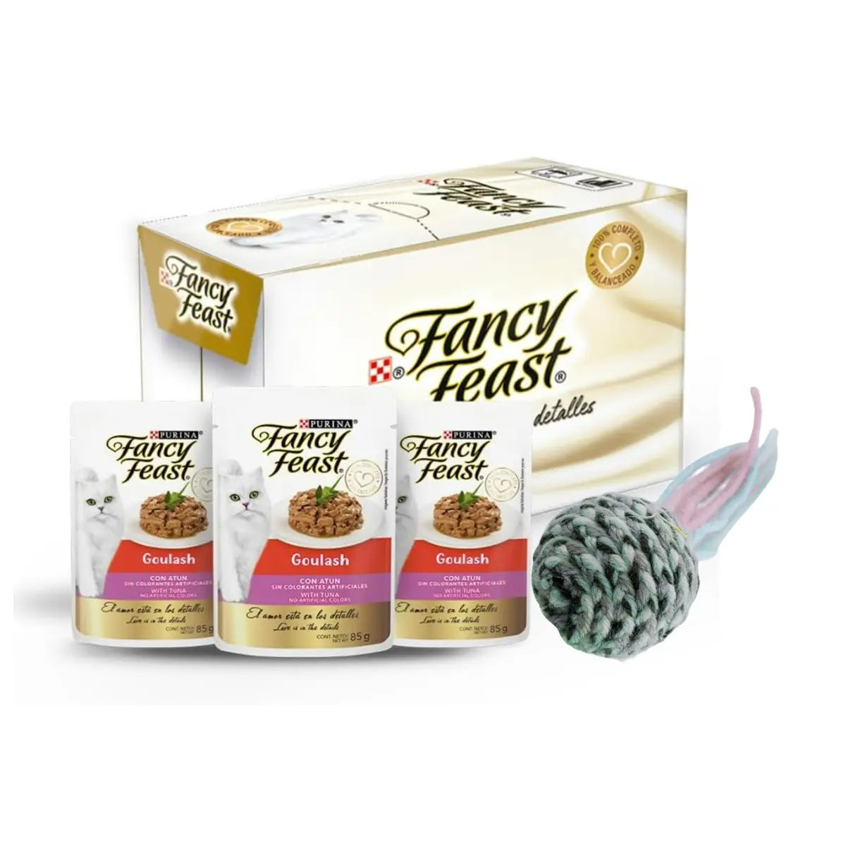 Fancy Feast Goulash de Atun para Gato Adulto | Pack 20 Sobres Nutritivos Purina