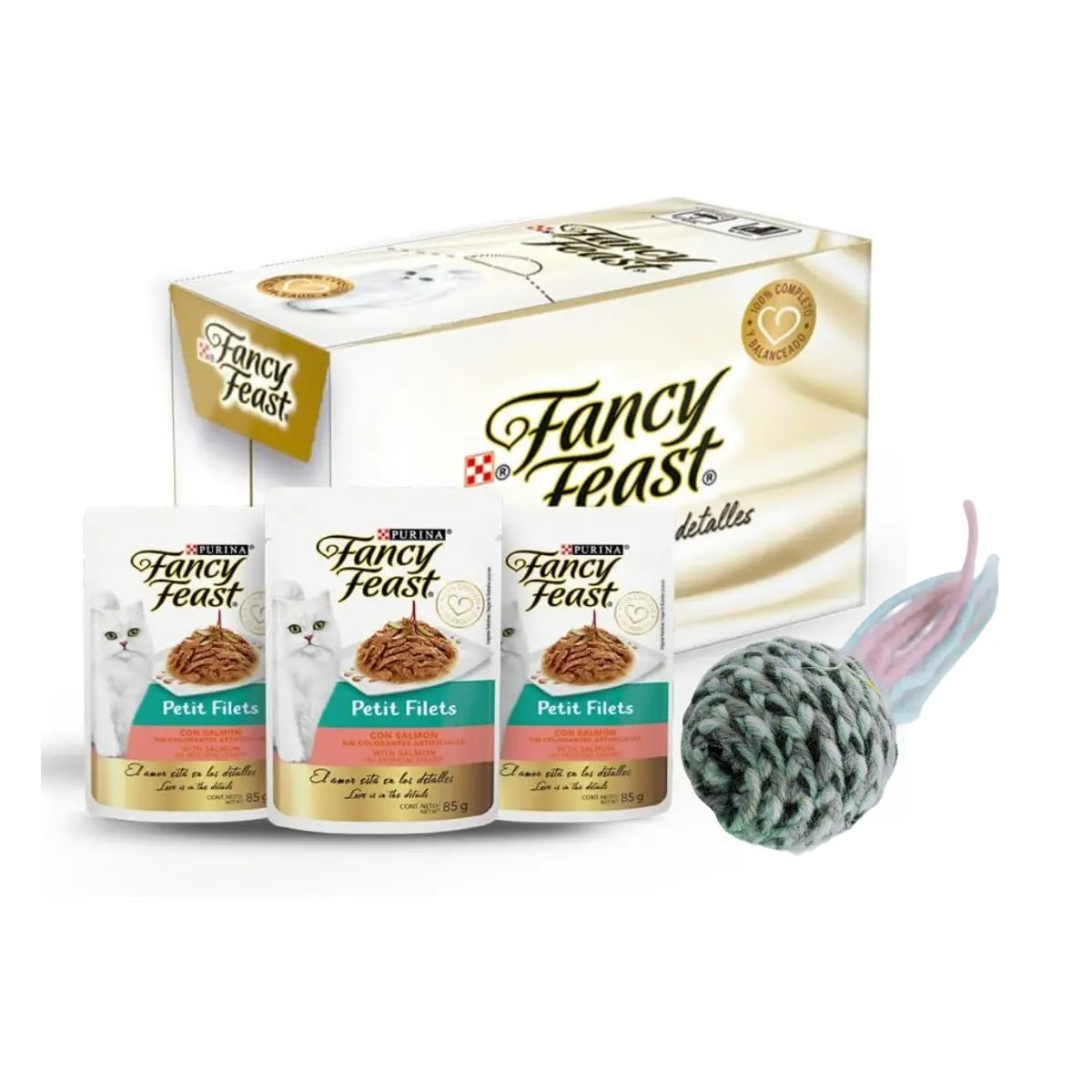 Fancy Feast Petit Filets de Salmón para Gato Adulto | Pack 20 Sobres Purina