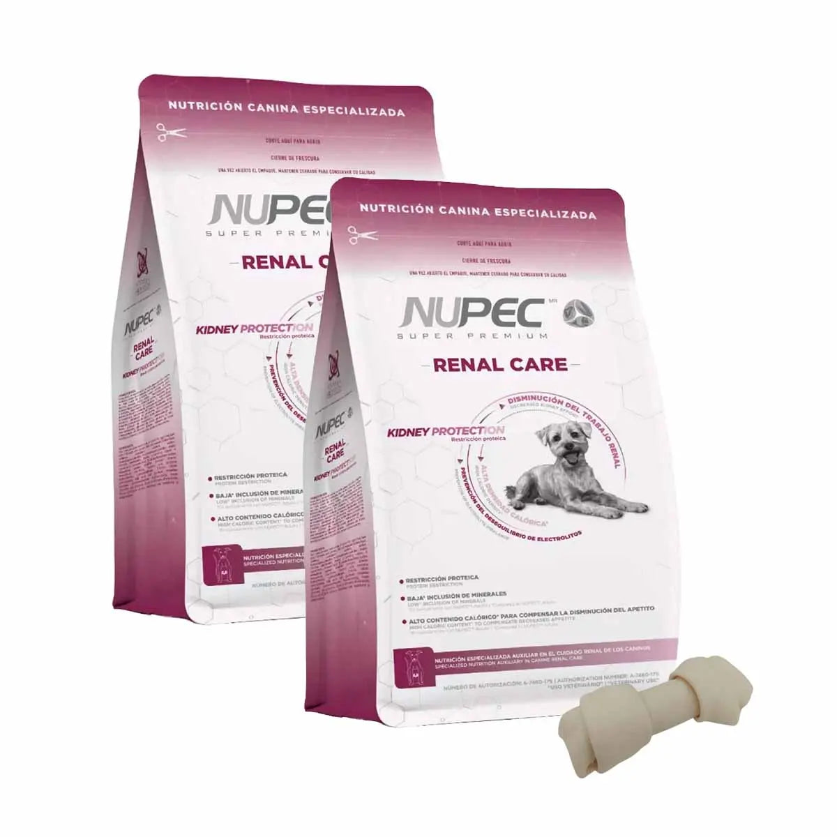 Paq 2 Nupec Renal Care 2kg Cuidado Renal + Regalo para Perro NUPEC